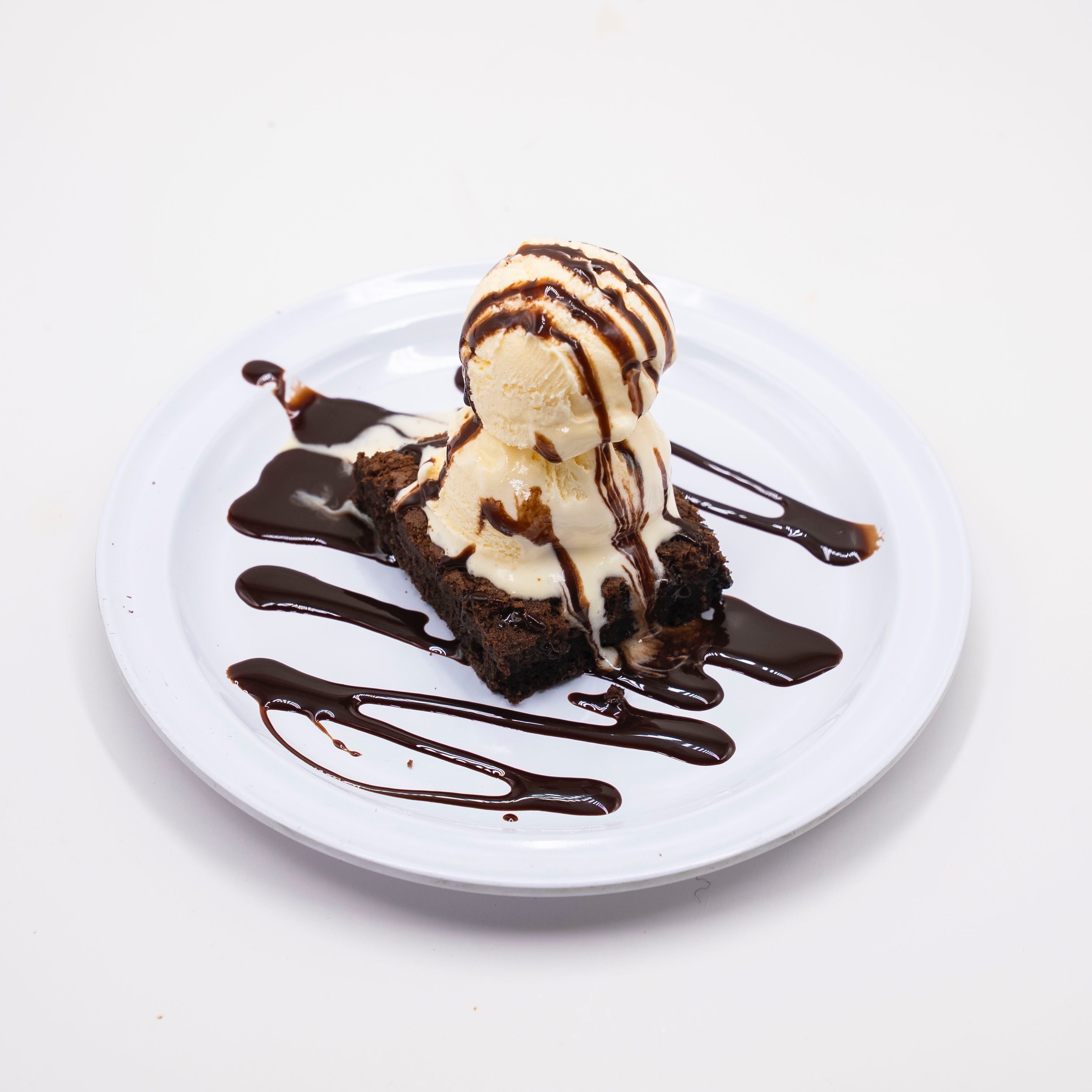 Ice Cream with Brownie (2 Scoops).